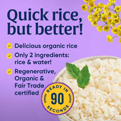 Lundberg Family Farms Organic White Jasmine 90-Second Rice - 8 Oz. - Image 5