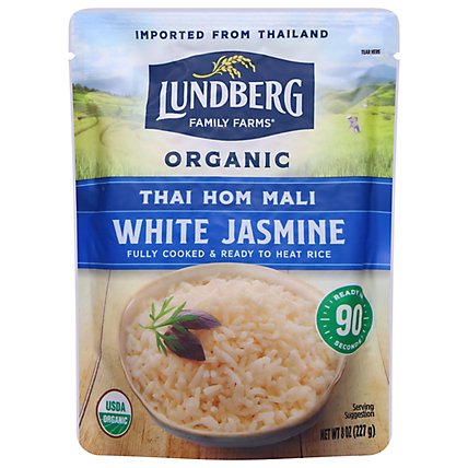 Lundberg Organic Rice Jasmine Thai Hom Mali White Box - 8 Oz - Image 1