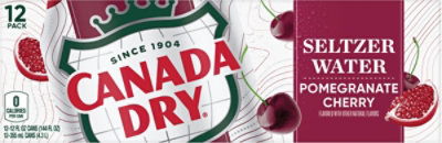 Canada Dry Pomegranate Cherry Sparkling Seltzer Water In Can - 12-12 Fl. Oz. - Image 5