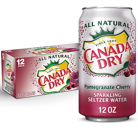 Canada Dry Sprkg Pom Cherry - 12-12 Fl. Oz.
