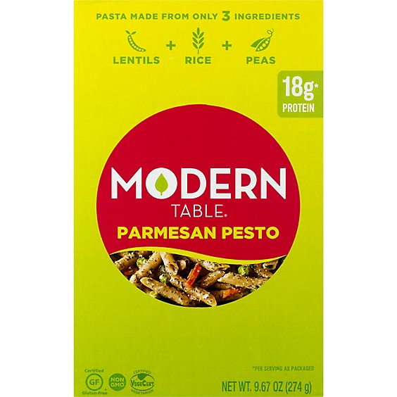 Modern Table Meals Meal Kit Lentil Pasta Parmesan Pesto Box - 9.67 Oz