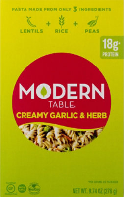 Modern Table Meals Meal Kit Lentil Pasta Creamy Garlic & Herb Box - 9.74 Oz