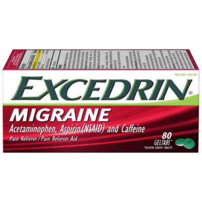 Excedrin Pain Reliever Migraine Geltabs - 80 Count