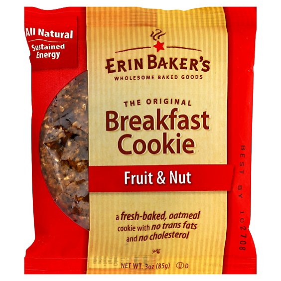 Erin Bakers Breakfast Cookie Fruit & Nut - 3 Oz