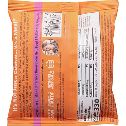 Erin Bakers Breakfast Cookie Peanut Butter Chocolate Chunk - 3 Oz - Image 6
