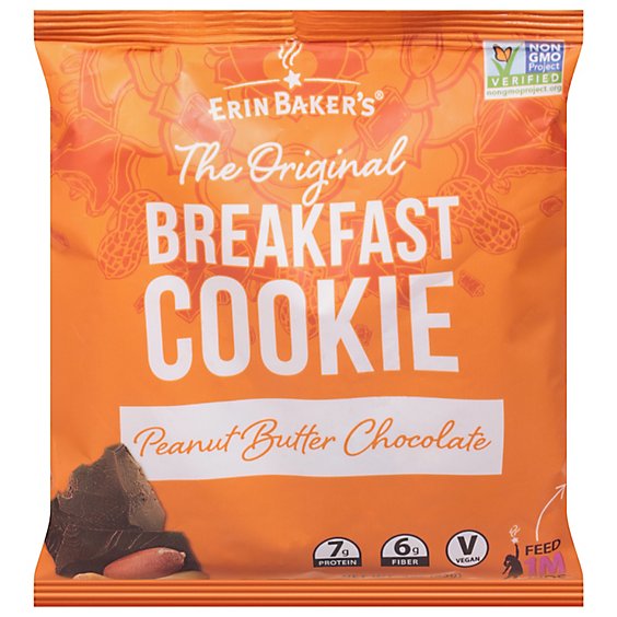 Erin Bakers Breakfast Cookie Peanut Butter Chocolate Chunk - 3 Oz