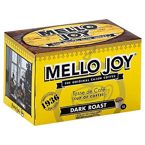 Mello Joy Coffee Single-Serve Cups Dark Roast - 12-0.35 Oz