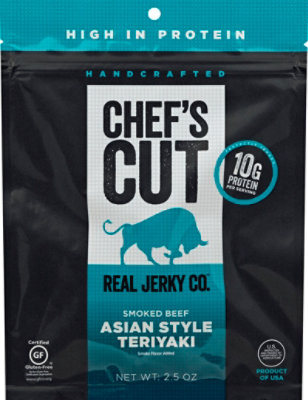 Chefs Cut Real Jerky Co. Real Steak Jerky Asian Style Teriyaki - 2.5 Oz - Image 2