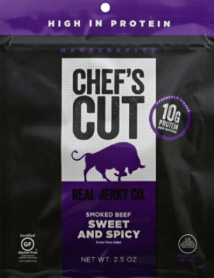 Chefs Cut Real Jerky Co. Beef Smoked Sweet & Spicy - 2.5 Oz - Image 2