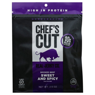 Chefs Cut Real Jerky Co. Beef Smoked Sweet & Spicy - 2.5 Oz