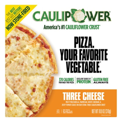 CAULIPOWER Three Cheese Frozen Pizza - 11.6 Oz - Image 3