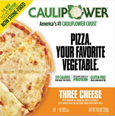 CAULIPOWER Three Cheese Frozen Pizza - 11.6 Oz - Image 2