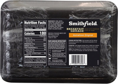 Smithfield Hometown Original Breakfast Sausage Link - 12 Oz - Image 5