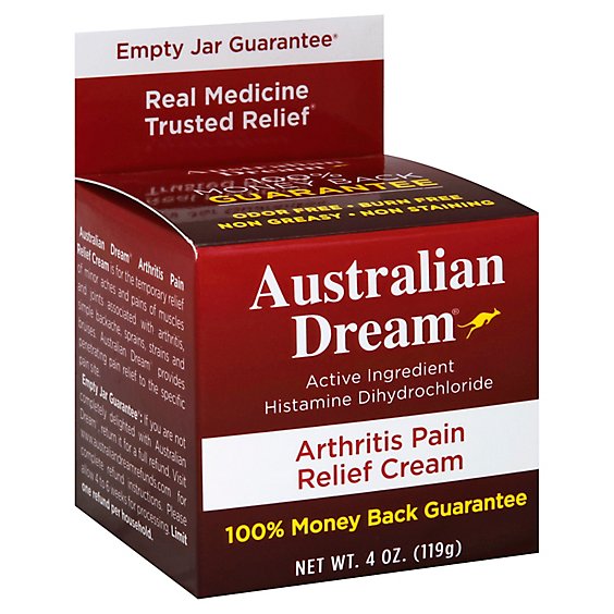 Australian Dream Pain Relief Cream Arthritis - 4 Oz