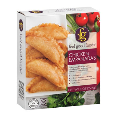 Feel Good Foods Empanadas Chicken - 8 Oz