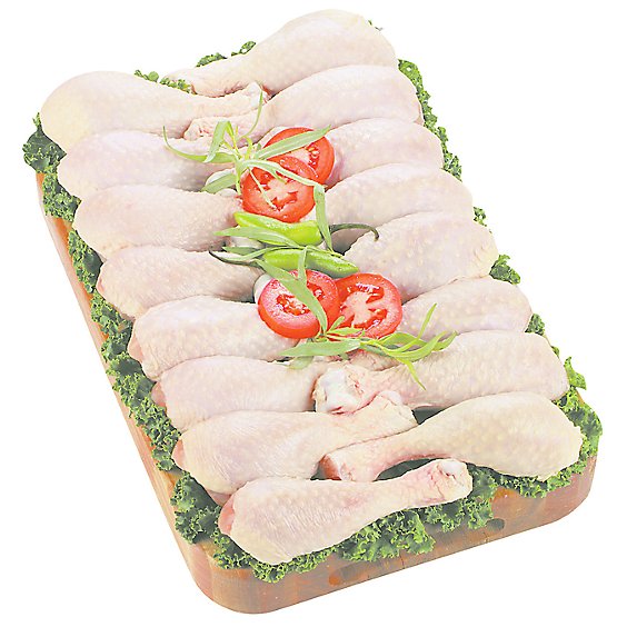 Meat Counter Chicken Drumsticks Bone In Teriyaki Sauce Service Case - 2.50 LB