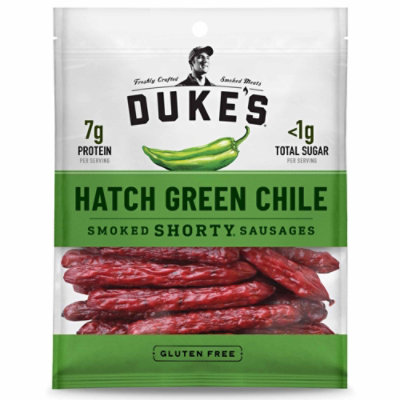 Duke's Hatch Green Chile Smoked Shorty Sausages - 5 Oz - Image 1