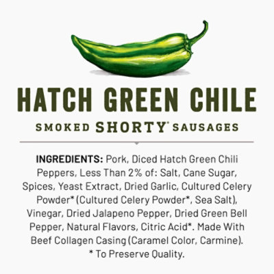 Duke's Hatch Green Chile Smoked Shorty Sausages - 5 Oz - Image 5