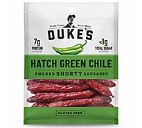 Dukes Shorty Sausages Hatch Green Chile - 5 Oz