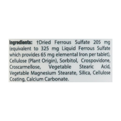 Signature Select/Care Iron 65mg High Potency Dietary Supplement Tablet - 90 Count - Image 4