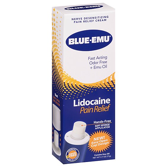 Blue Emu Lidocaine Cream - 2.7 Oz