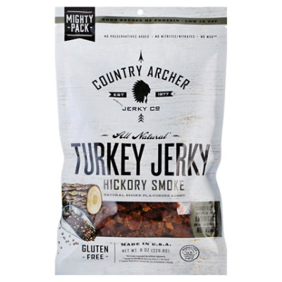 Country Archer Turkey Jerky Hickory Smoked 8 Oz Safeway