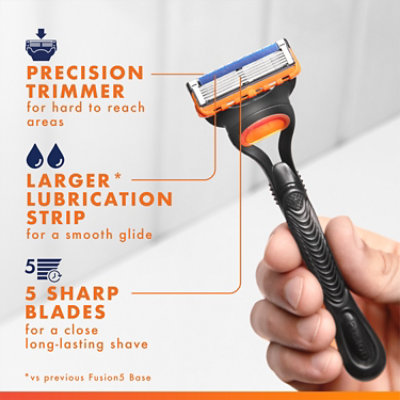 Gillette Fusion5 Mens Razor Handle + 1 Blade Refill - Each - Image 2