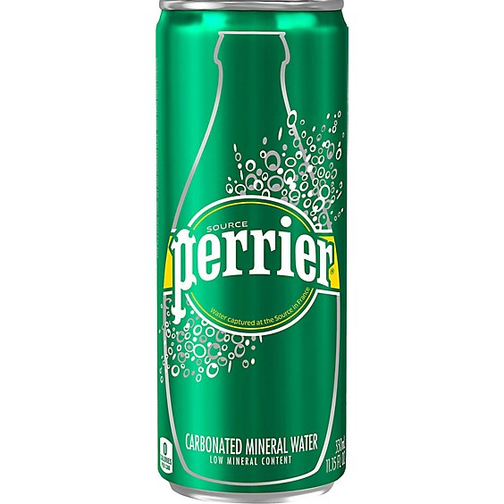 Perrier Carbonated Mineral Water Slim Can - 11.15 Fl. Oz.