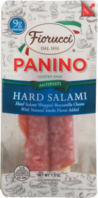 Fiorucci Panino Hard Salami & Mozzarella Grab N Go - 1.5 Oz - Image 2