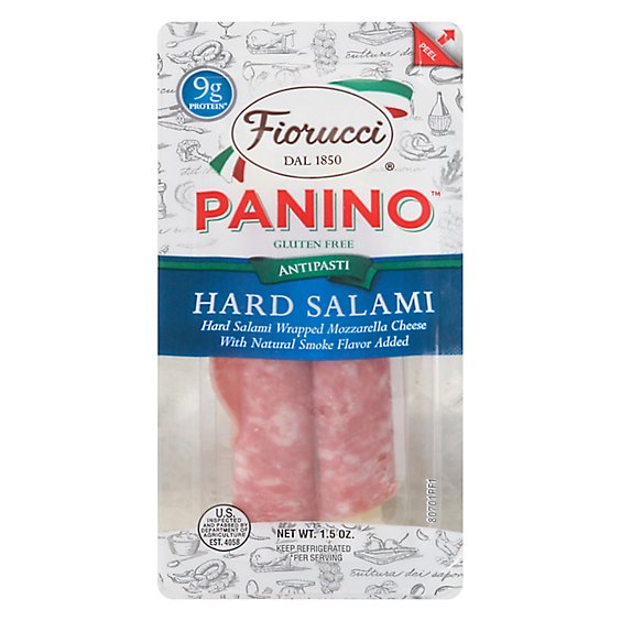 Fiorucci Panino Hard Salami & Mozzarella Grab N Go - 1.5 Oz