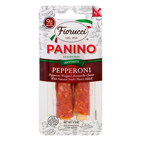 Fiorucci Panino Pepperoni & Mozzarella Grab N Go - 1.5 Oz