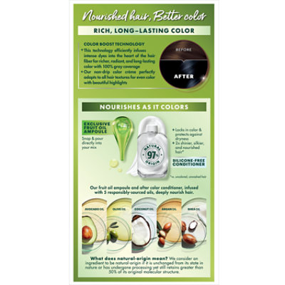 Garnier Nutrisse Nourishing Hair Color Creme 22 Intense Blue Black (Mulberry) Kit - Each - Image 2