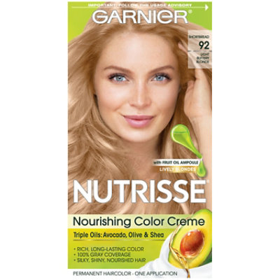 Nutrisse Permanent Haircolor Color Creme Nourishing Light Buttery Blonde 92 - Each