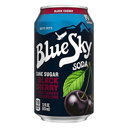 Blue Sky Soda Pop Cane Sugar Black Cherry - 12 Fl. Oz. - Image 3