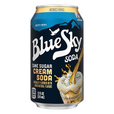 Blue Sky Soda Pop Cane Sugar Cream Soda - 12 Fl. Oz. - Image 3