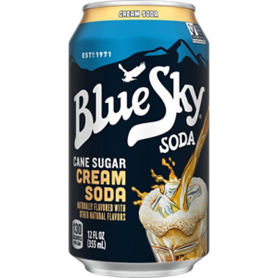 Blue Sky Soda Pop Cane Sugar Cream Soda - 12 Fl. Oz. - Image 2