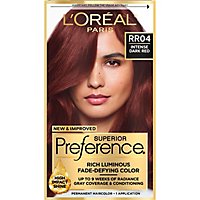 LOreal Superior Preference Hair Color Permanent Intense Dark Red RR04 - Each - Image 2