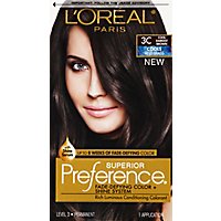 LOreal Superior Preference Permanent Color Cool Darkest Brown 3C - Each - Image 2