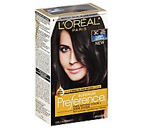 LOreal Superior Preference Permanent Color Cool Darkest Brown 3C - Each