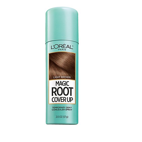 LOreal Paris Magic Root Cover Up Gray Light Brown Hair Concealer Spray - 2 Oz