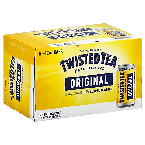 Twisted Tea Original 3.2% In Cans - 6-12 Fl. Oz.