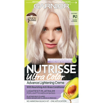 Nutrisse Ultra Color Bleach Kit Advanced Lightening Creme Lightest Platinum Plt - Each