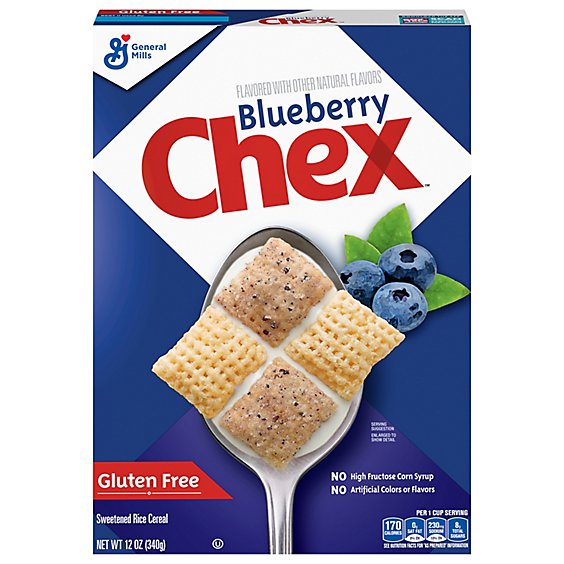 Chex Cereal Rice Gluten Free Blueberry - 12 Oz