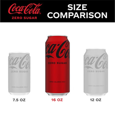 Coca-Cola Zero Sugar Soda Can - 16 Fl. Oz. - Image 3