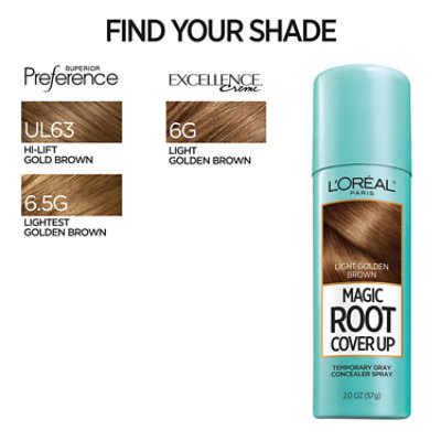 L'Oreal Paris Magic Root Cover Up Gray Concealer Spray Light Golden Brown - 2 Oz - Image 5