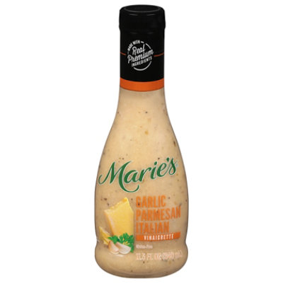 Maries Vinaigrette Real Premium Non Gmo Oil Garlic Parmesan Italian - 11.5 Fl. Oz. - Image 3