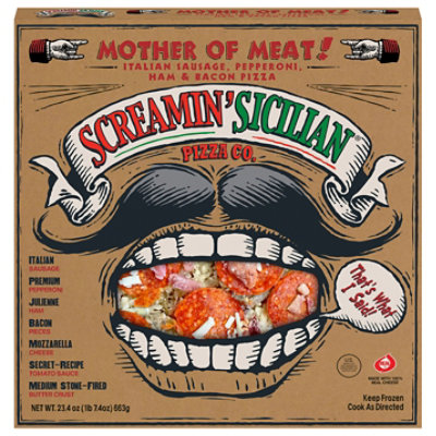 Screamin Sicilian Pizza Mother Of Meat! Frozen - 23.40 Oz - Image 3