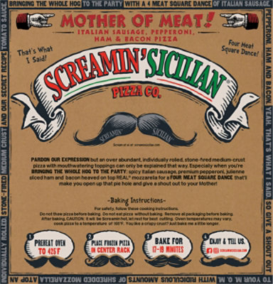 Screamin Sicilian Pizza Mother Of Meat! Frozen - 23.40 Oz - Image 6