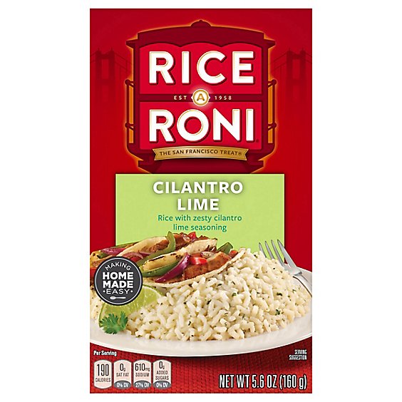 Rice-A-Roni Rice Cilantro Lime Box - 5.6 Oz