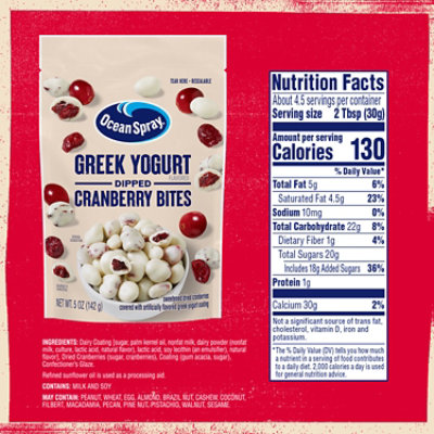 Ocean Spray Craisins Cranberries Dried Greek Yogurt - 5 Oz - Image 4